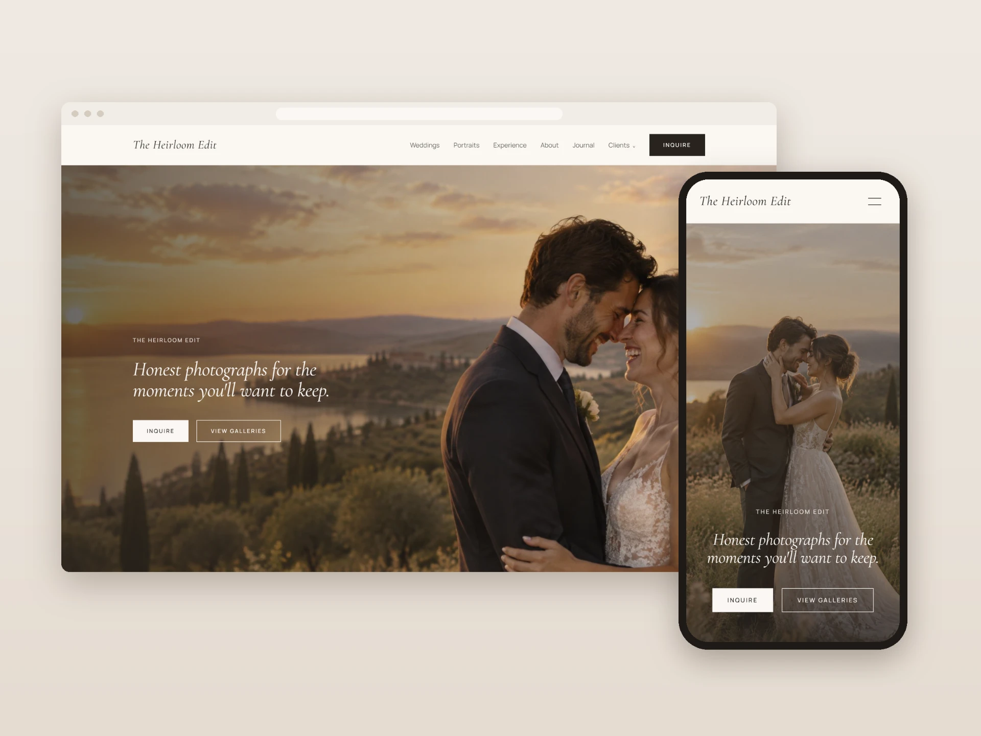 The Heirloom Edit website preview