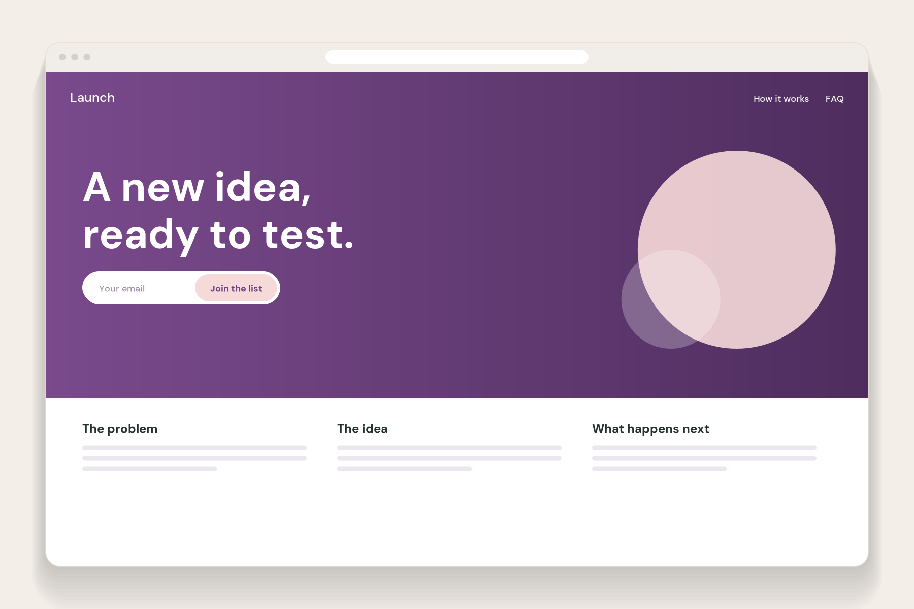 Launch website preview